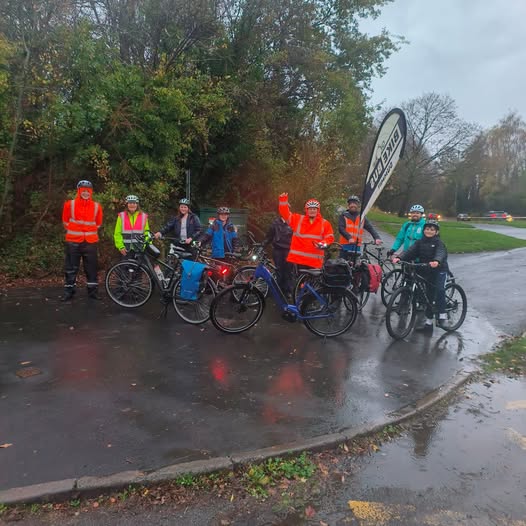 Bike Bus in treacherous weather