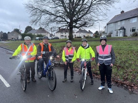 Councillor Dan Birch Joins Droitwich Bike Bus for the First Time